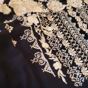 Black embroidered Top